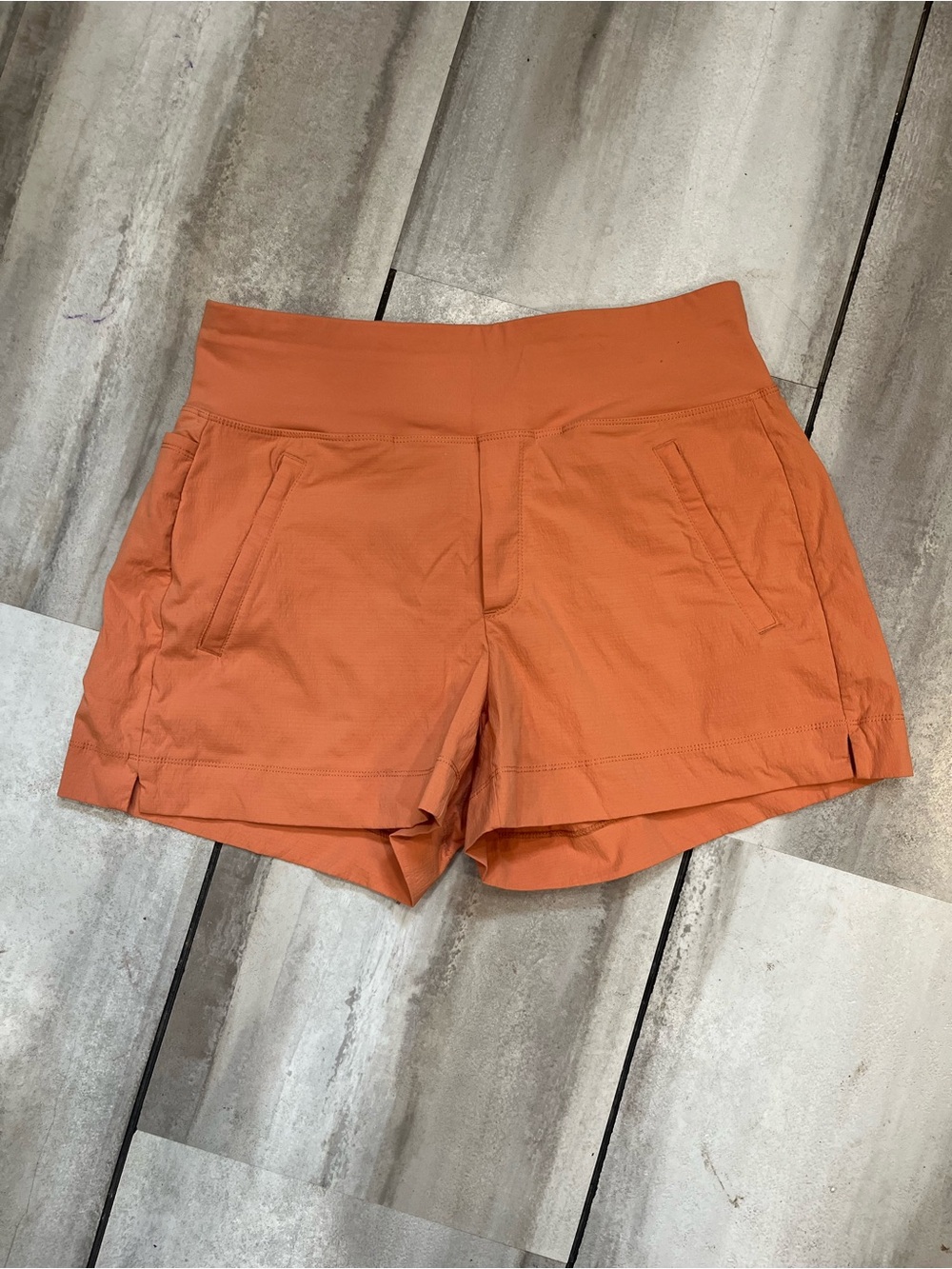 Athleta Orange Shorts- Size 6
